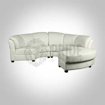 Sectional – Sofa – Leather – White