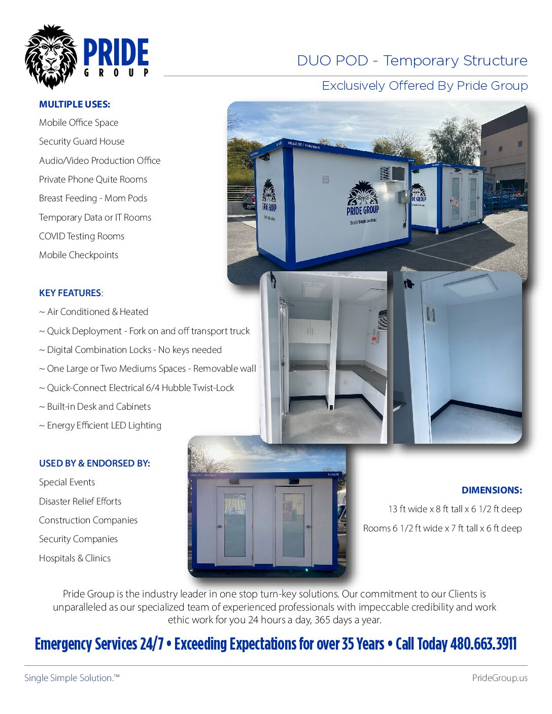 Cover of Duo Pod Temporary Structures