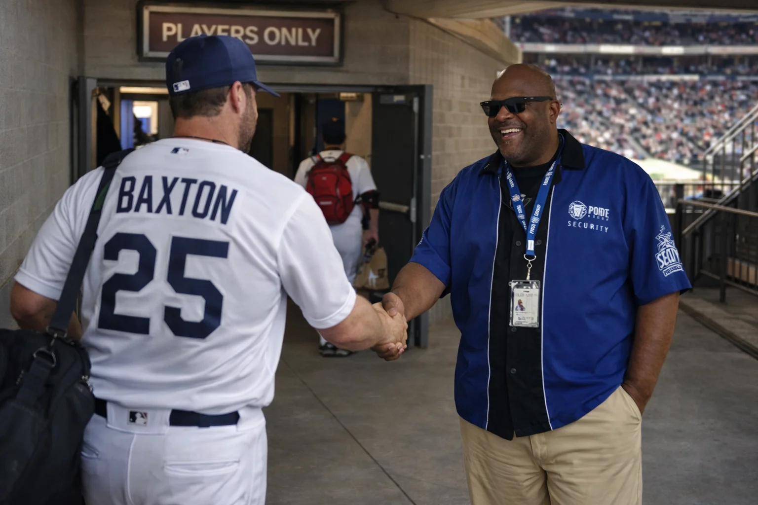 Venue security at a professional sports post